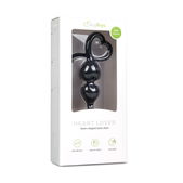 Easytoys Anal Collection Zwarte anaal kralen met hartvor