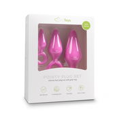 Roze buttplugs met trekring