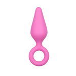 Roze Buttplug Met Trekring - Large Roze Buttplug Met Trekring - Large