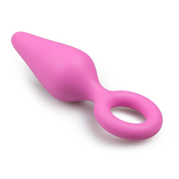Roze Buttplug Met Trekring