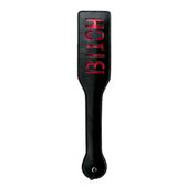 Easytoys Fetish Collection Zwarte Leren Paddle - Bitch