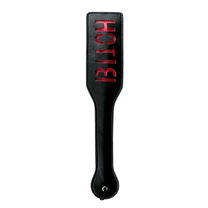 Easytoys Fetish Collection Zwarte Leren Paddle - Bitch