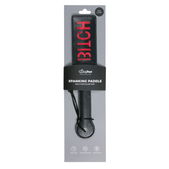 Easytoys Fetish Collection Zwarte Leren Paddle - Bitch