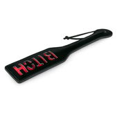Easytoys Fetish Collection Zwarte Leren Paddle - Bitch