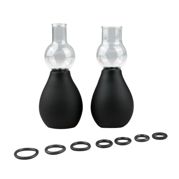 Easytoys Fetish Collection Setje tepelzuigers - zwart