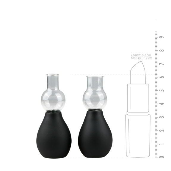 Easytoys Fetish Collection Setje tepelzuigers - zwart