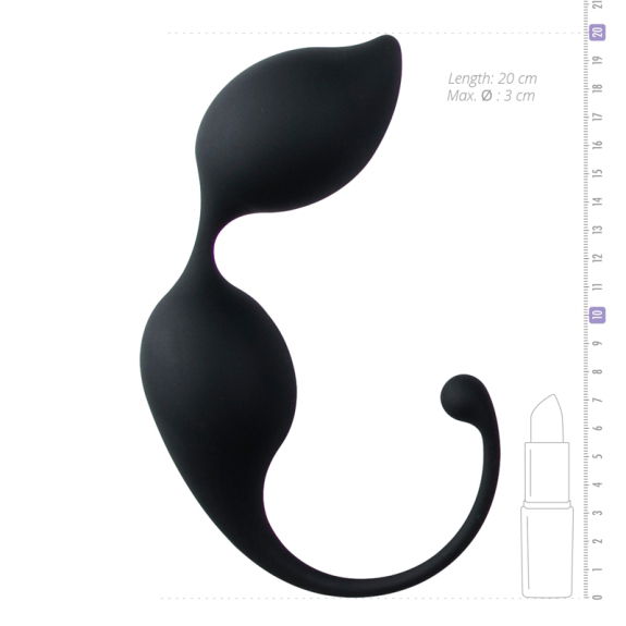 Easytoys Geisha Collection Ronde kegel balletjes - zwart