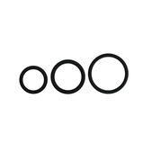 Easytoys Men Only Cockring set - drie maten - zwart