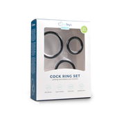Easytoys Men Only Cockring set - drie maten - zwart