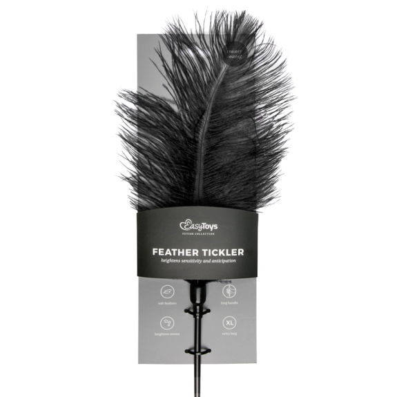 Easytoys Fetish Collection Zwarte veren kietelaar