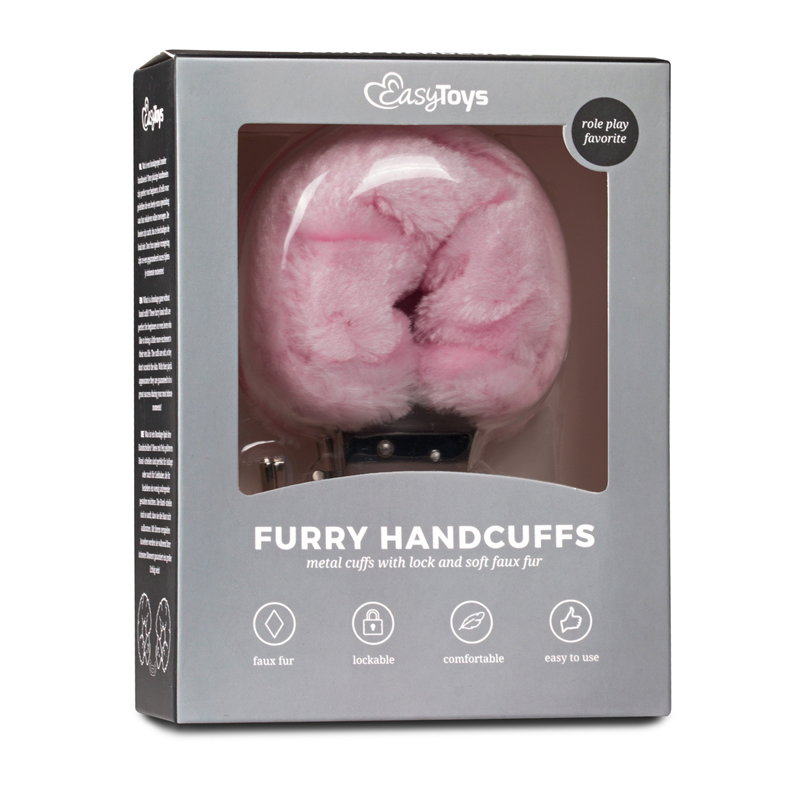 Bonten handboeien - roze - afbeelding 2