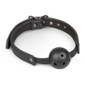 Easytoys Fetish Collection Ball gag met PVC bal - zwart