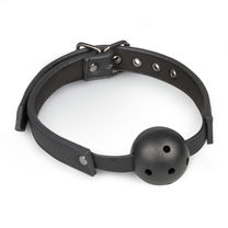 Easytoys Fetish Collection Ball gag met PVC bal - zwart
