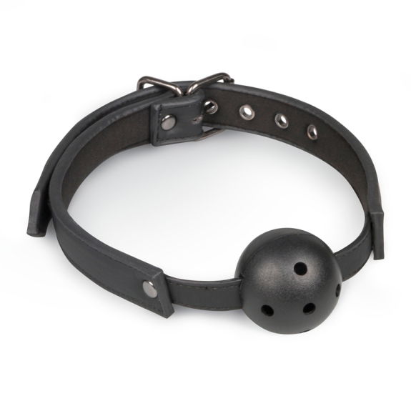 Easytoys Fetish Collection Ball gag met PVC bal - zwart