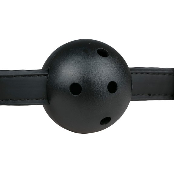 Easytoys Fetish Collection Ball gag met PVC bal - zwart