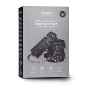 Easytoys Fetish Collection Kunstleren halsband met enkel