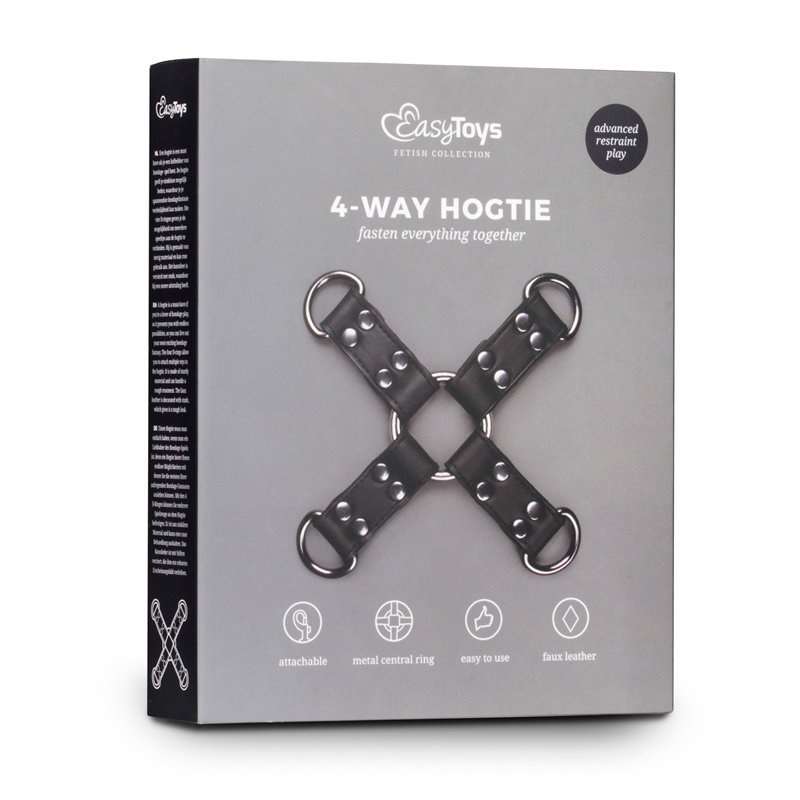 Zwarte Kunstleren Hogtie - afbeelding 4