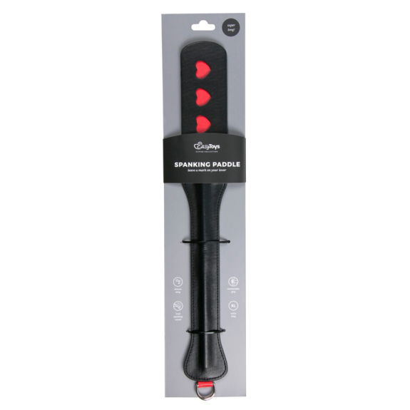 Easytoys Fetish Collection Lange leren paddle met hartje