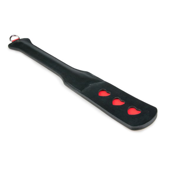 Easytoys Fetish Collection Lange leren paddle met hartje