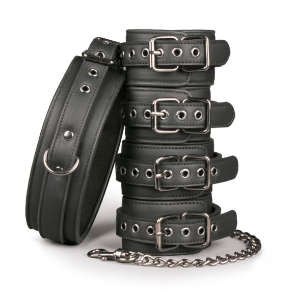 Easytoys Fetish Collection Fetish set met halsband, enke