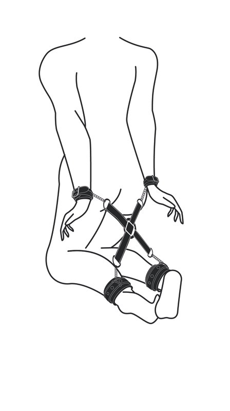 Hogtie With Hand and Anklecuffs - afbeelding 2