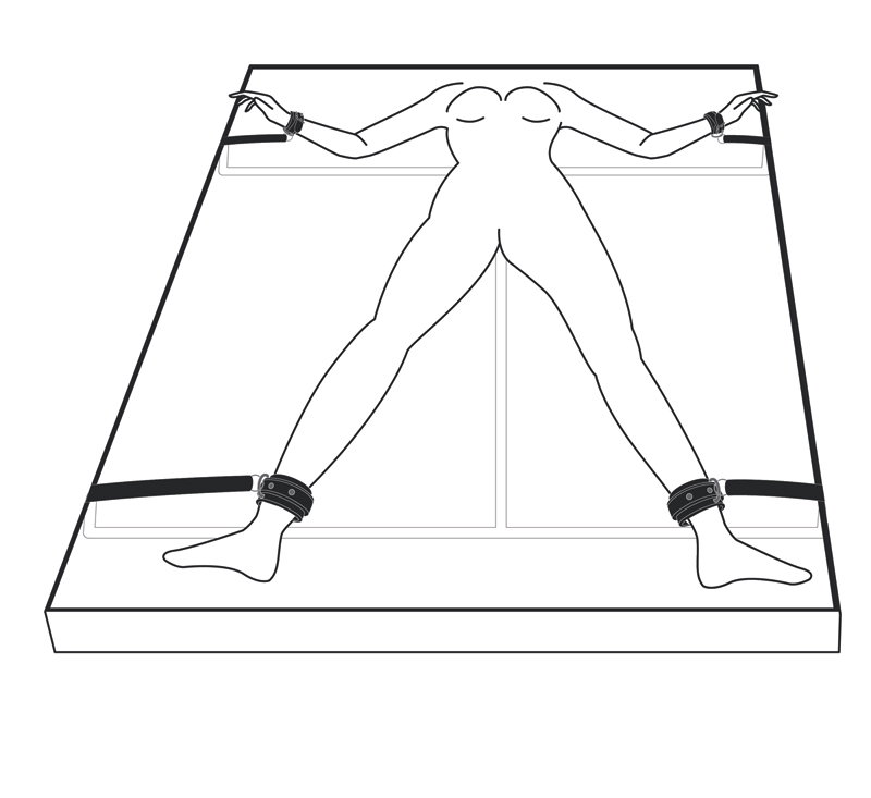 Under Mattress Restraint Set - afbeelding 2