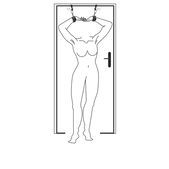 Easytoys Fetish Collection Over the Door Wrist Cuffs