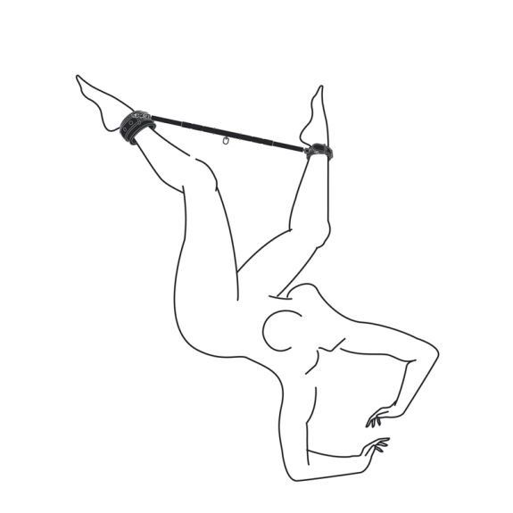 Easytoys Fetish Collection Expander Spreader Bar and Cuf
