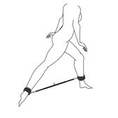 Easytoys Fetish Collection Expander Spreader Bar and Cuf