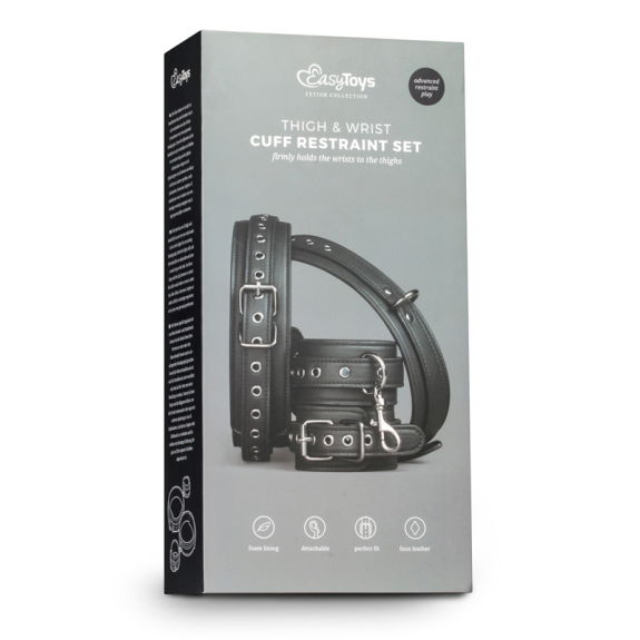 Easytoys Fetish Collection Thigh & Wrist Cuff Set