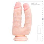 Realistische Dubbele Dildo Met Zuignap