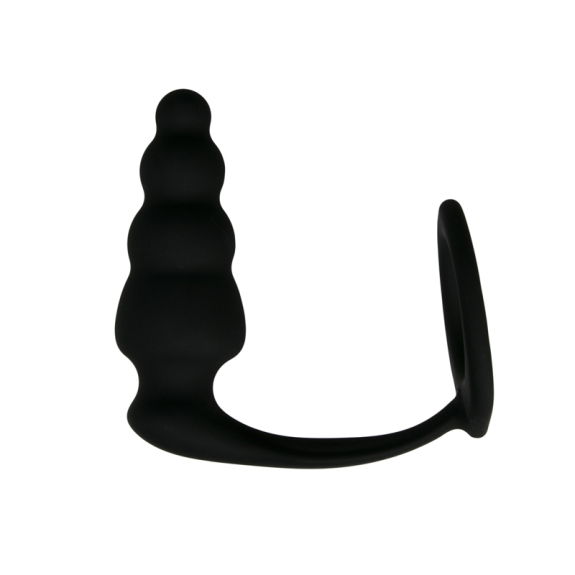 Easytoys Men Only Cockring Met Geribbelde Buttplug