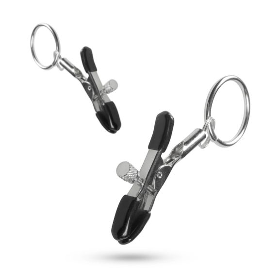 Easytoys Fetish Collection Metalen Tepelklemmen Met Ring