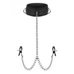 Submission Halsband Met Tepelklemmen Submission Halsband Met Tepelklemmen