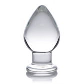 Prisms Erotic Glass Molten - XL Glazen Buttplug