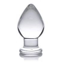 Prisms Erotic Glass Molten - XL Glazen Buttplug