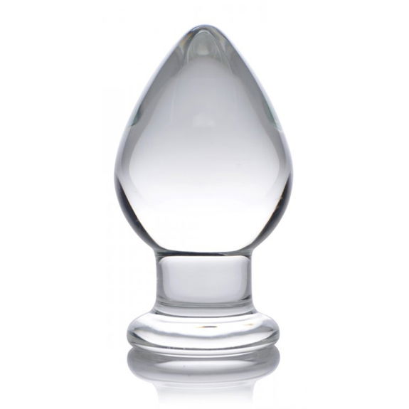 Prisms Erotic Glass Molten - XL Glazen Buttplug