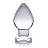 Prisms Erotic Glass Molten - XL Glazen Buttplug