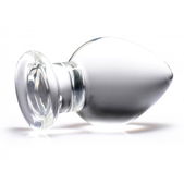 Prisms Erotic Glass Molten - XL Glazen Buttplug