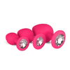 Siliconen Buttplug Met Diamant Siliconen Buttplug Met Diamant