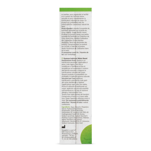 EasyGlide Energy Guarana Waterbasis Glijmiddel
