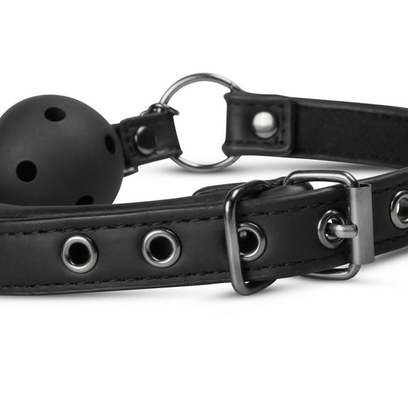 Easytoys Fetish Collection Open Ball Gag Met Tepelklemme