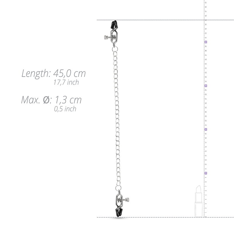Grote Tepelklemmen Met Ketting - afbeelding 5