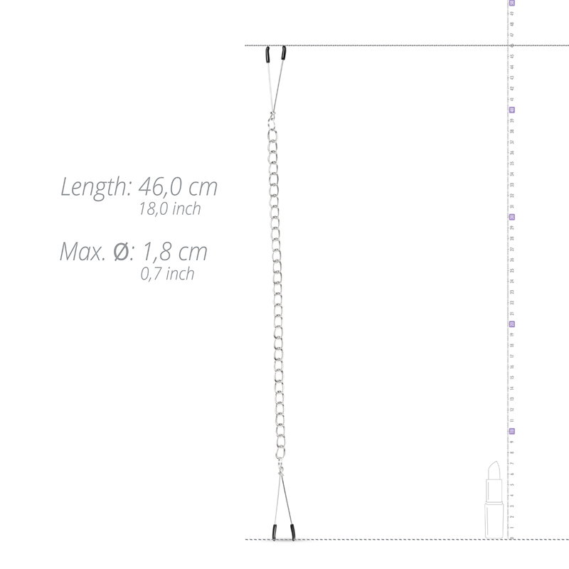 Pincet Tepelklemmen Met Ketting - afbeelding 5