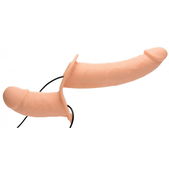 Strap U Power Pegger Dubbele Strap-On Vibrator