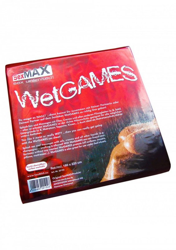 SexMAX WetGAMES Laklaken 180 x 220 cm - Rood - afbeelding 2