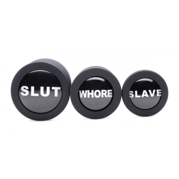 Master Series Dirty Words Buttplug Set