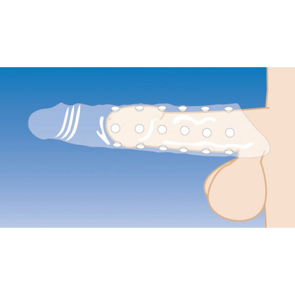 Extender Penissleeve Met Noppen Extender Penissleeve Met Noppen