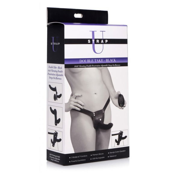 Double Take - Dubbele Vibrerende Strap-On