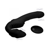 Strap U Pro Rider Strapless Strap-on Vibrator - Zwart